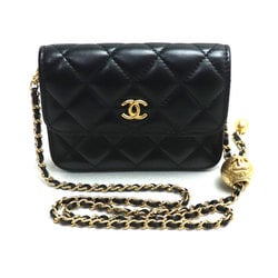 CHANEL Chanel Matelasse Shoulder Bag Black AP1628 Chain Clutch Women's