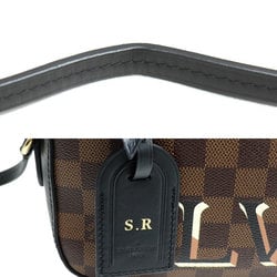 LOUIS VUITTON Santa Monica 2-Way Shoulder Bag Damier Brown Black N40189 Women's