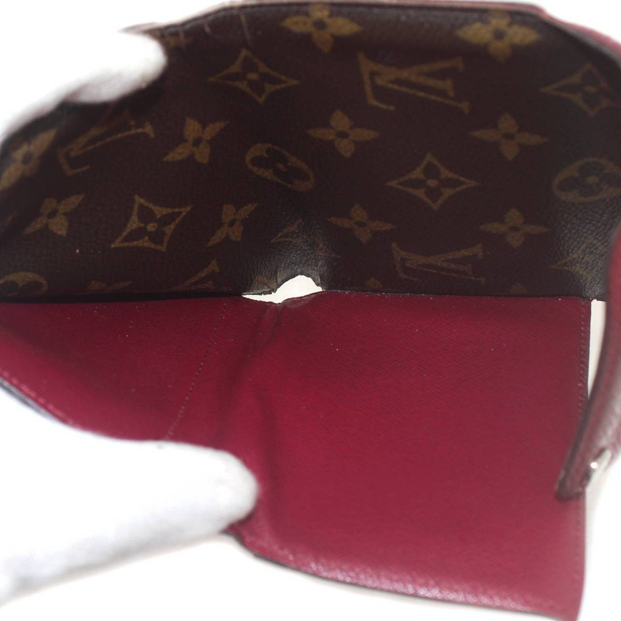 LOUIS VUITTON Louis Vuitton Portefeuille Marly Compact Bi-fold Wallet Epi x Monogram Fuchsia M60497 CA2134