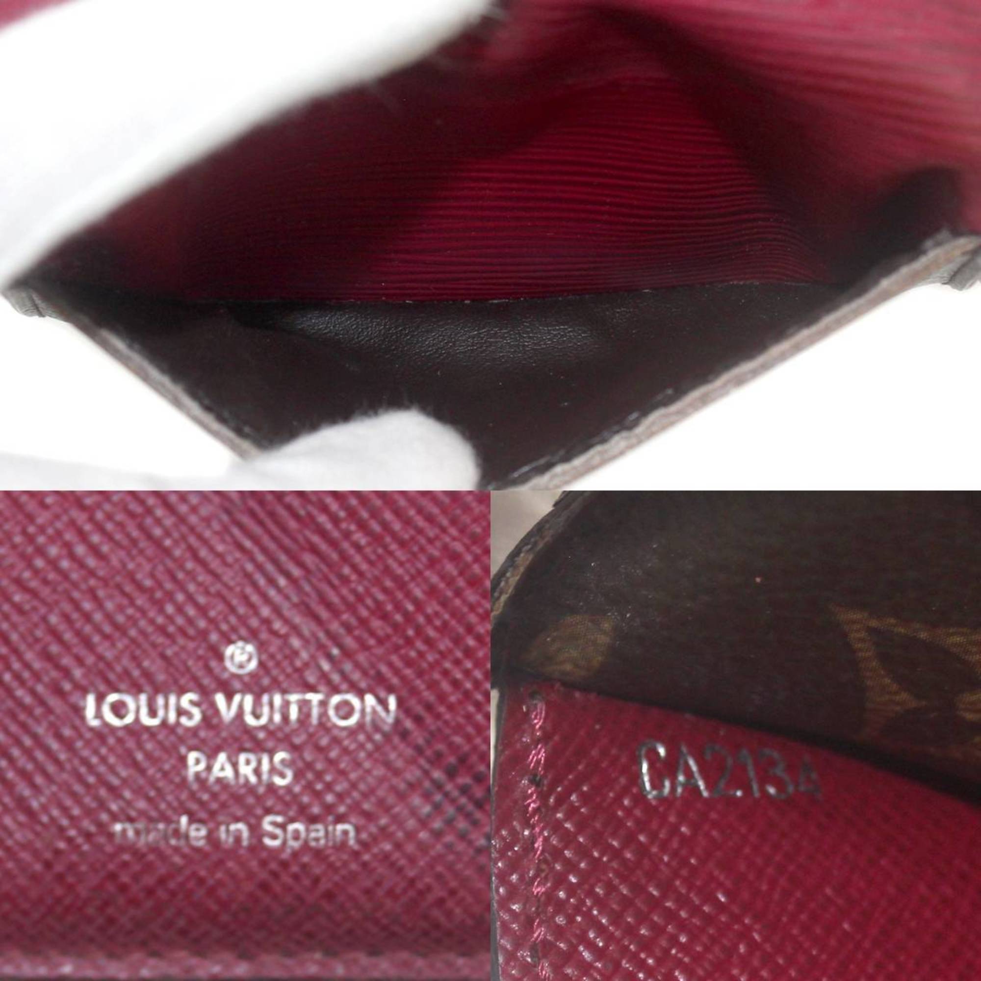 LOUIS VUITTON Louis Vuitton Portefeuille Marly Compact Bi-fold Wallet Epi x Monogram Fuchsia M60497 CA2134