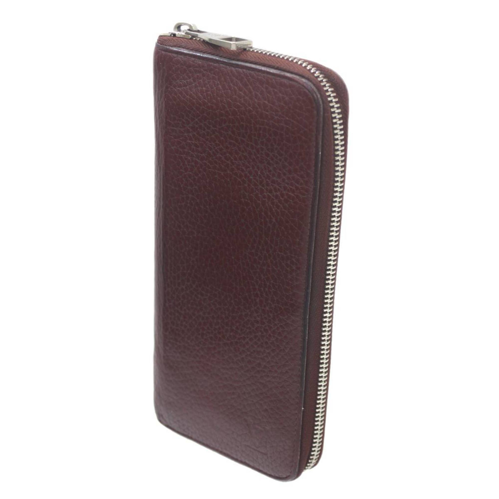 LOUIS VUITTON Louis Vuitton Zippy Wallet Vertical Taurillon Leather Bordeaux M58410