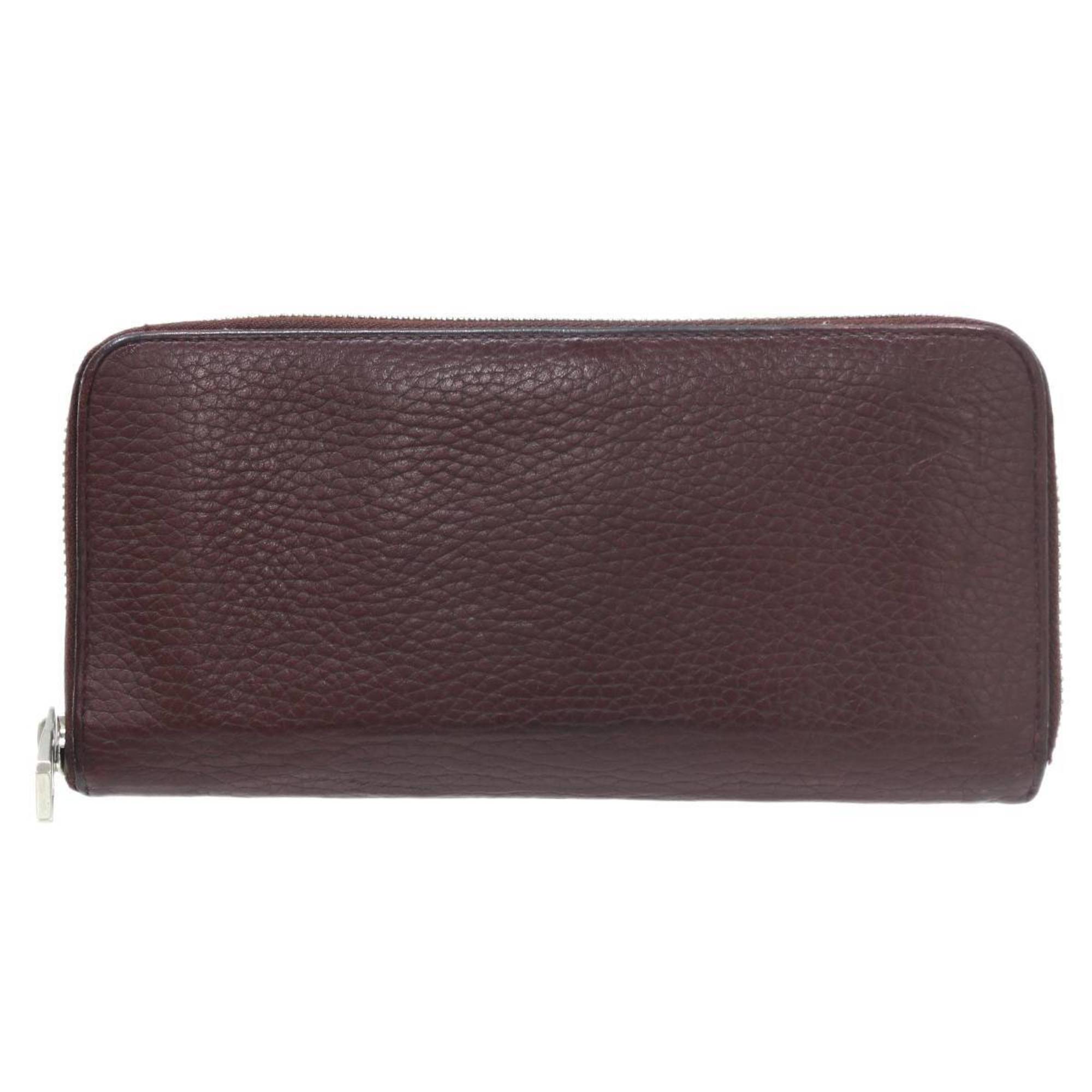 LOUIS VUITTON Louis Vuitton Zippy Wallet Vertical Taurillon Leather Bordeaux M58410