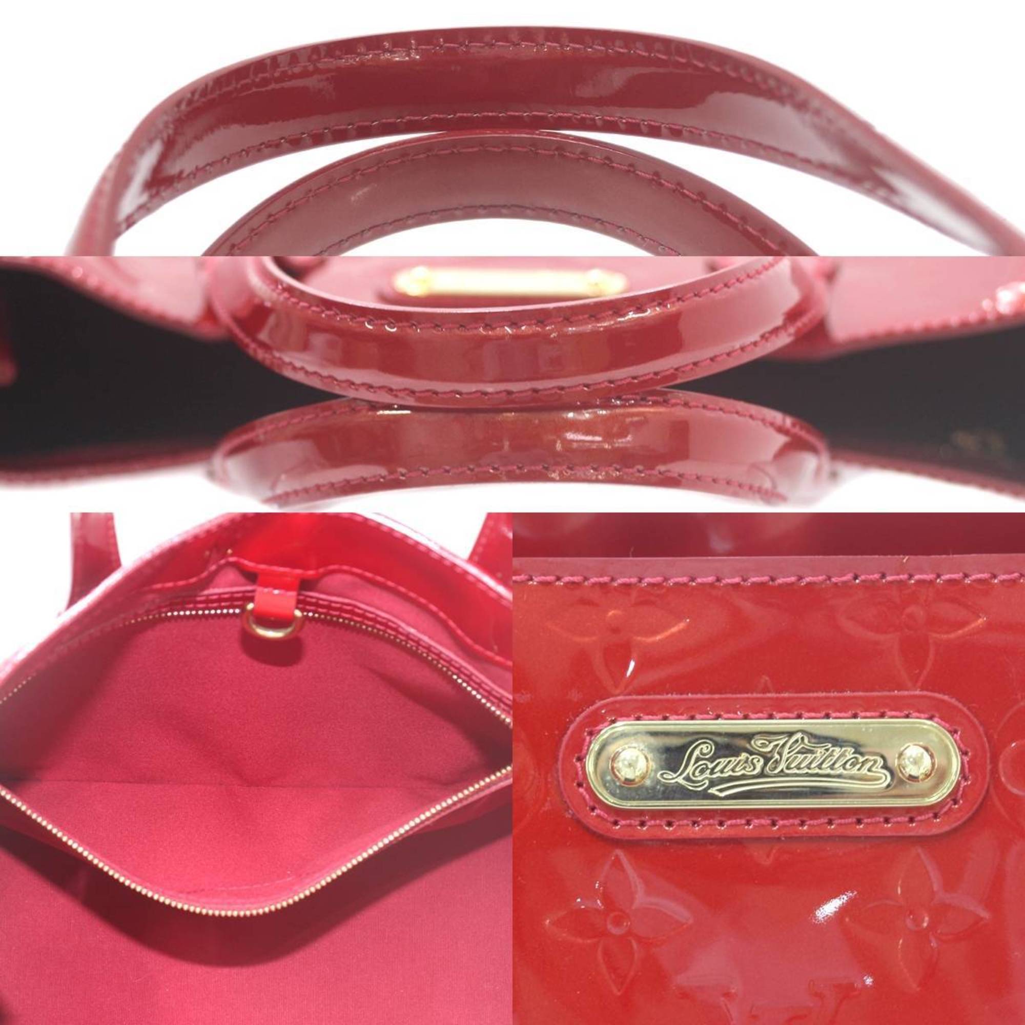 LOUIS VUITTON Louis Vuitton Wilshire PM Handbag Vernis Pomme d'Amour M93642 MI2009