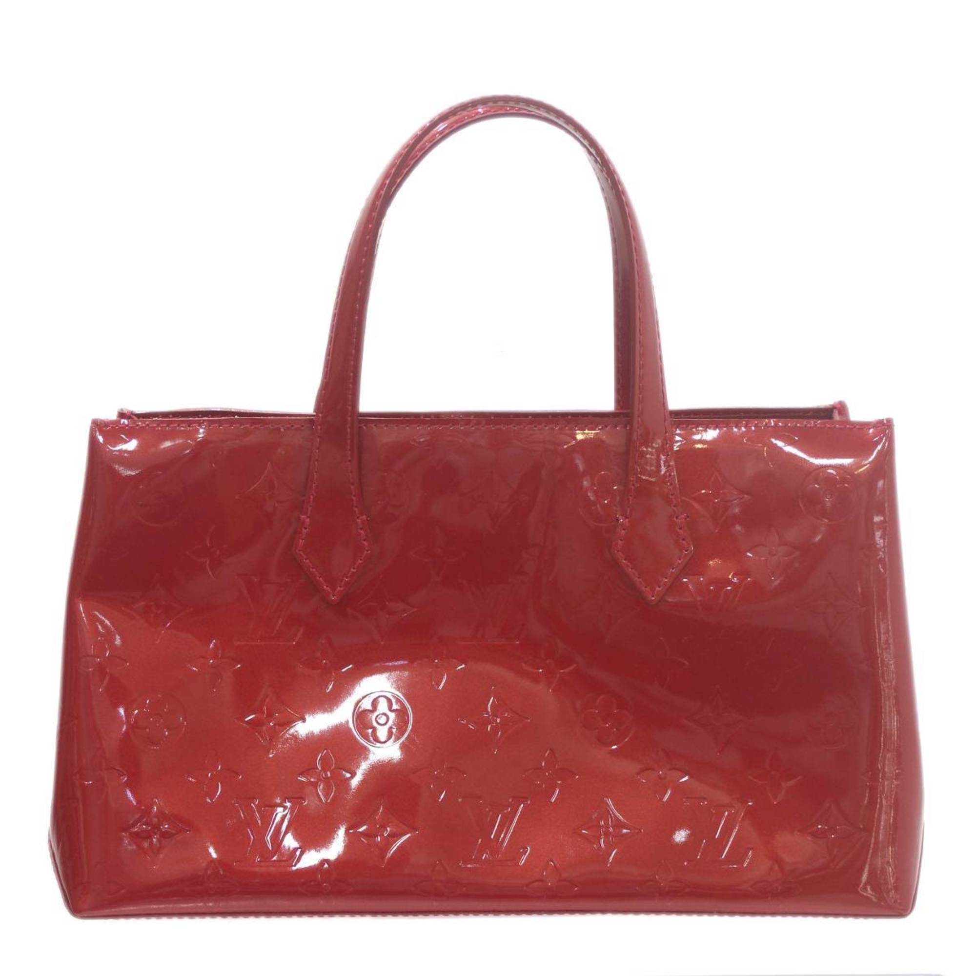 LOUIS VUITTON Louis Vuitton Wilshire PM Handbag Vernis Pomme d'Amour M93642 MI2009