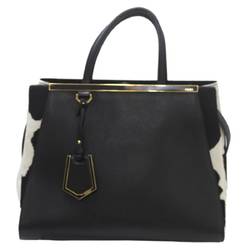 FENDI 2way Tote Bag Toujour Black 8BH250 Leather