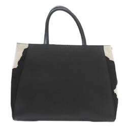 FENDI 2way Tote Bag Toujour Black 8BH250 Leather