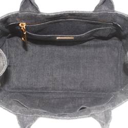 PRADA Prada Handbag Canapa Grey Denim 1BG439 Cotton