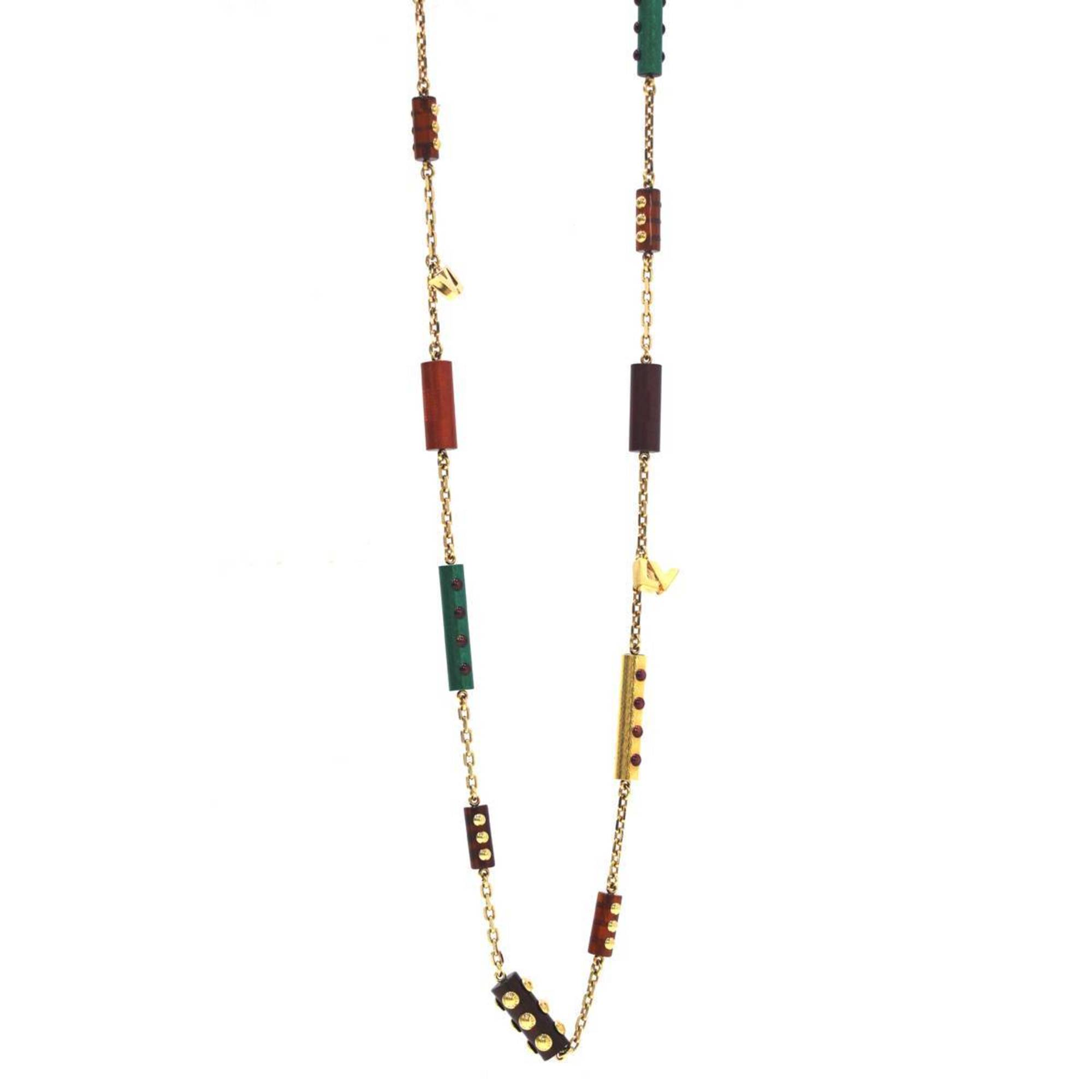 LOUIS VUITTON Louis Vuitton Collier Circus Long Necklace Multicolor CA0192 Neck size: approx. 115cm