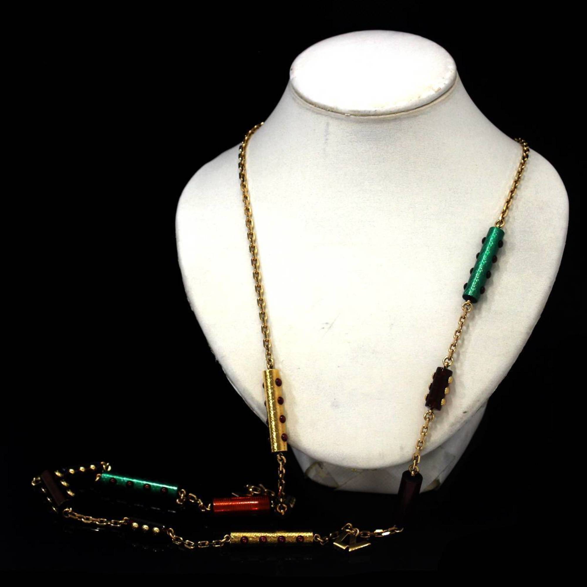 LOUIS VUITTON Louis Vuitton Collier Circus Long Necklace Multicolor CA0192 Neck size: approx. 115cm