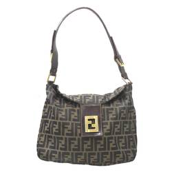 FENDI Mamma Bucket Bag Zucca Brown Inside: 1 pocket