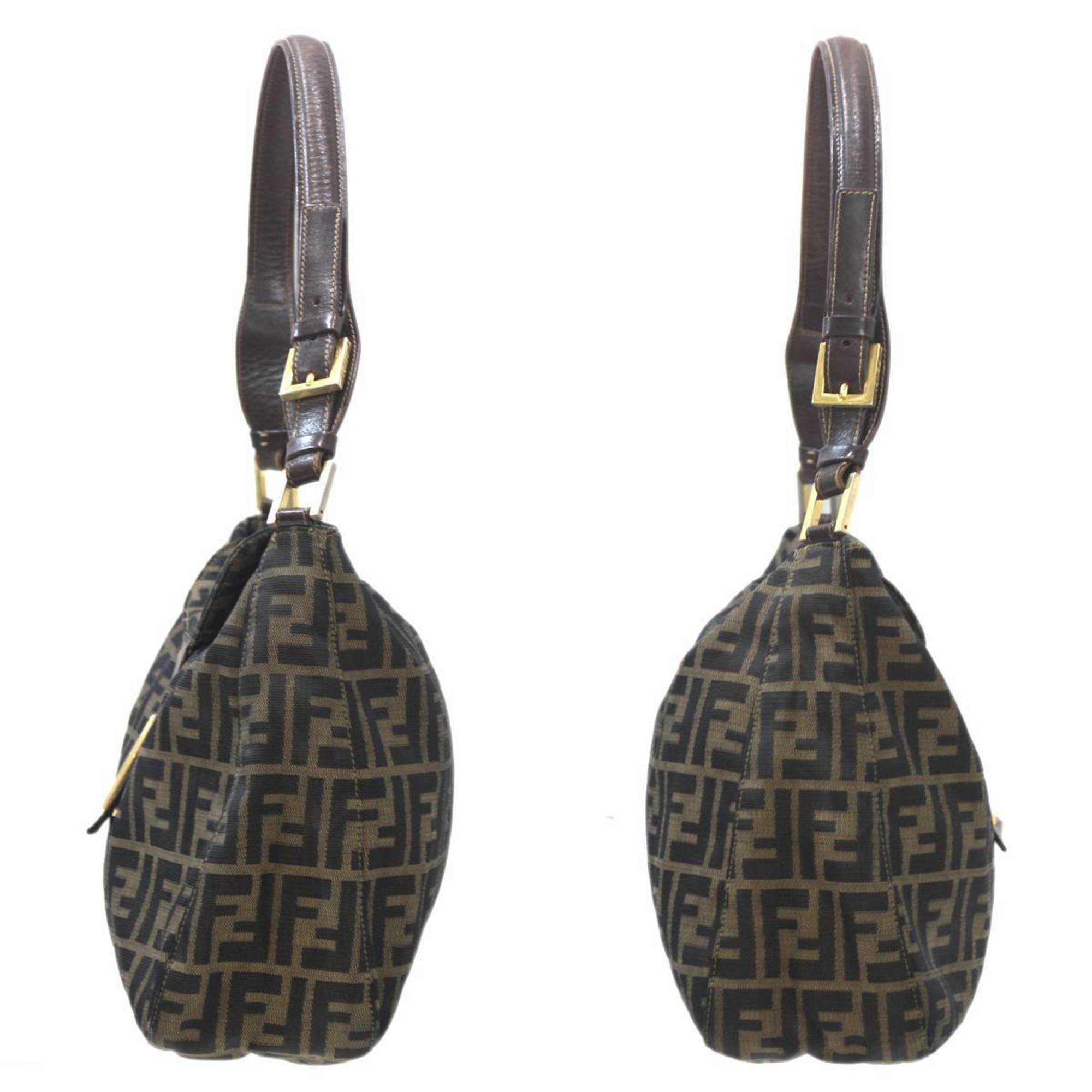 FENDI Mamma Bucket Bag Zucca Brown Inside: 1 pocket