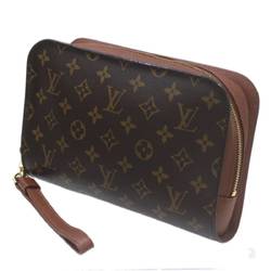 LOUIS VUITTON Louis Vuitton Orsay Clutch Bag Second Monogram Brown M51790 AR0053