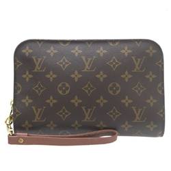 LOUIS VUITTON Louis Vuitton Orsay Clutch Bag Second Monogram Brown M51790 AR0053