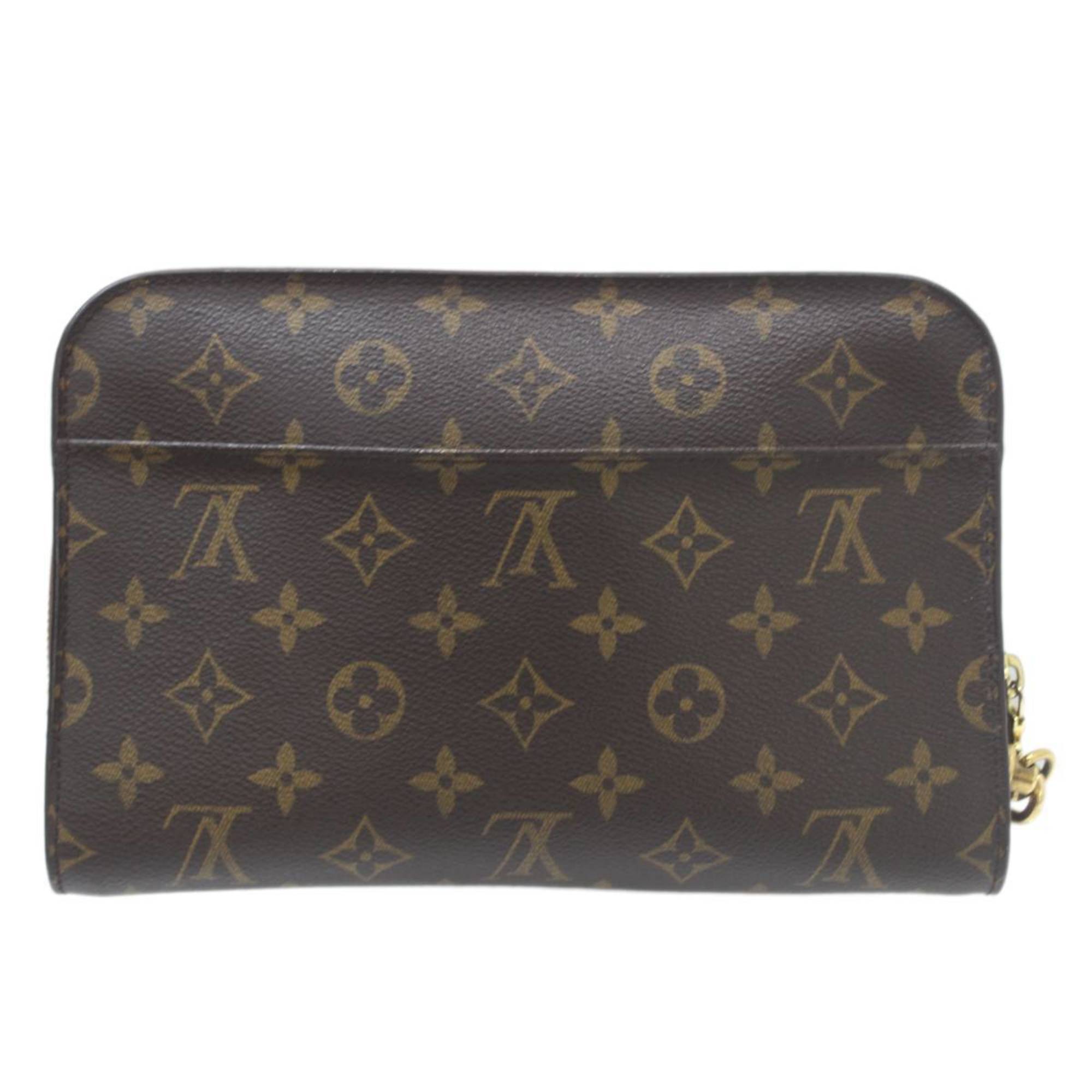 LOUIS VUITTON Louis Vuitton Orsay Clutch Bag Second Monogram Brown M51790 AR0053