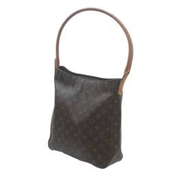 LOUIS VUITTON Louis Vuitton Looping GM Shoulder Bag Monogram Brown M51145 DU0091