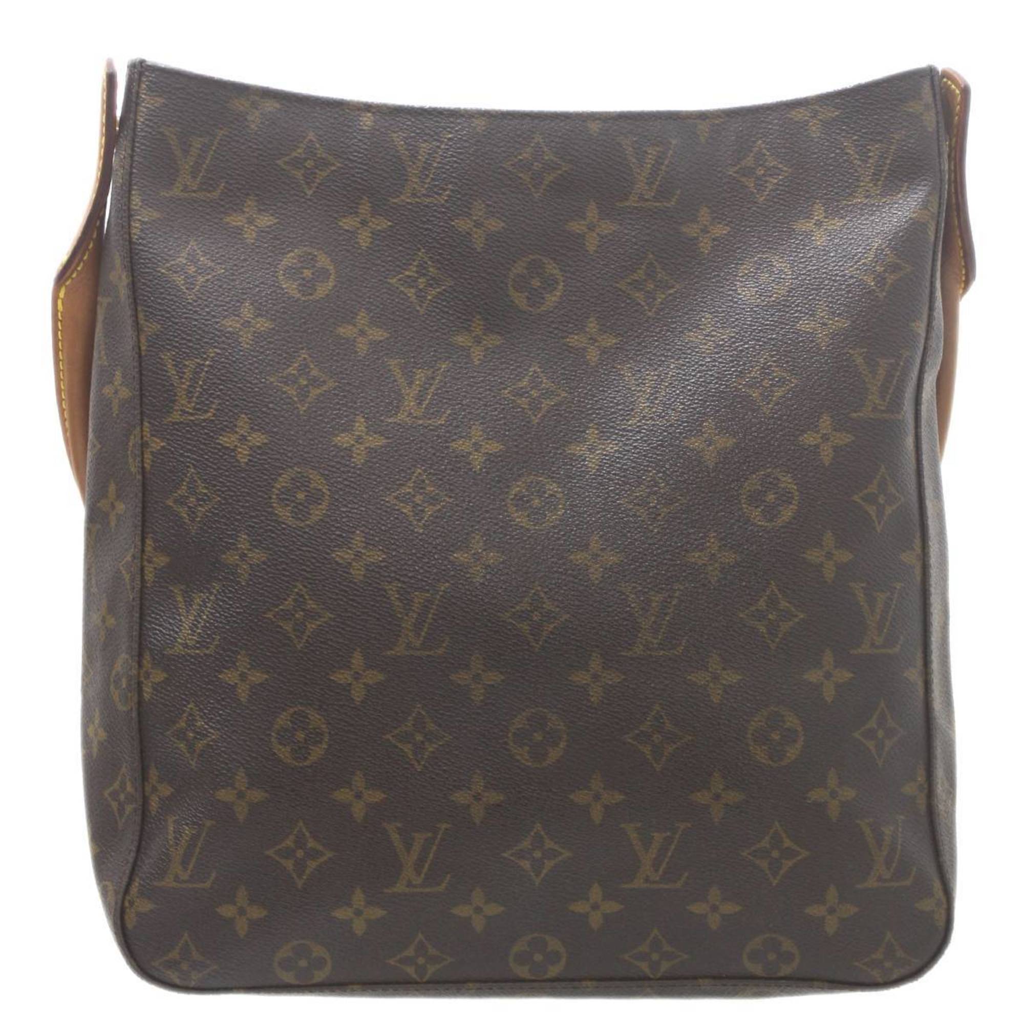 LOUIS VUITTON Louis Vuitton Looping GM Shoulder Bag Monogram Brown M51145 DU0091