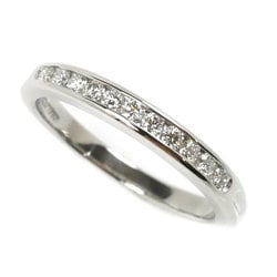 TIFFANY&Co. Tiffany Pt950 Platinum Half Circle Channel Setting Ring Diamond Size 10.5 3.7g Women's