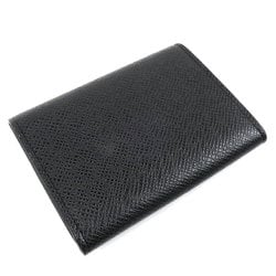 LOUIS VUITTON Louis Vuitton Envelope Carte de Visite Card Case Taiga Black M64595 IC Men's