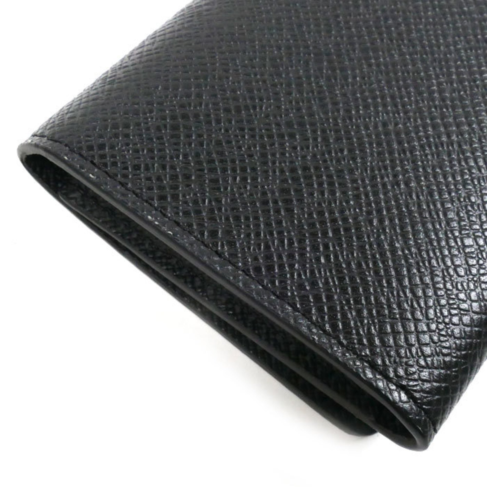 LOUIS VUITTON Louis Vuitton Envelope Carte de Visite Card Case Taiga Black M64595 IC Men's