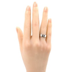 CARTIER Cartier K18WG White Gold Love Ring 3P Diamond Size 9 49 8.0g Women's