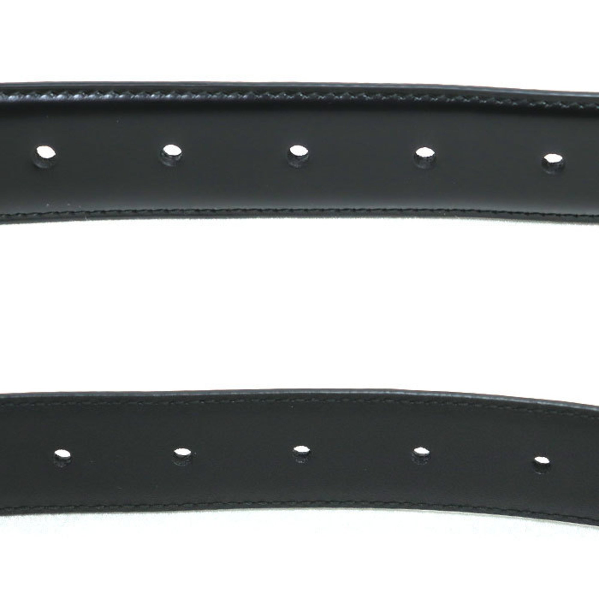 GUCCI Gucci Square Buckle Belt Black 474313 DT90N 1000 Men's