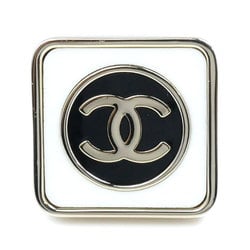 CHANEL Metal Coco Mark Square Ring AB9778 Size 14 Women's