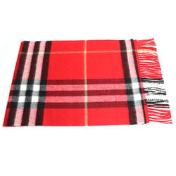 BURBERRY LONDON Nova Check Cashmere Scarf Red Black White Women's