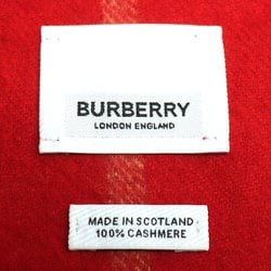 BURBERRY LONDON Nova Check Cashmere Scarf Red Black White Women's