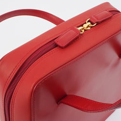 Balenciaga Hand Bag Red Women's Leather A5 BALENCIAGA