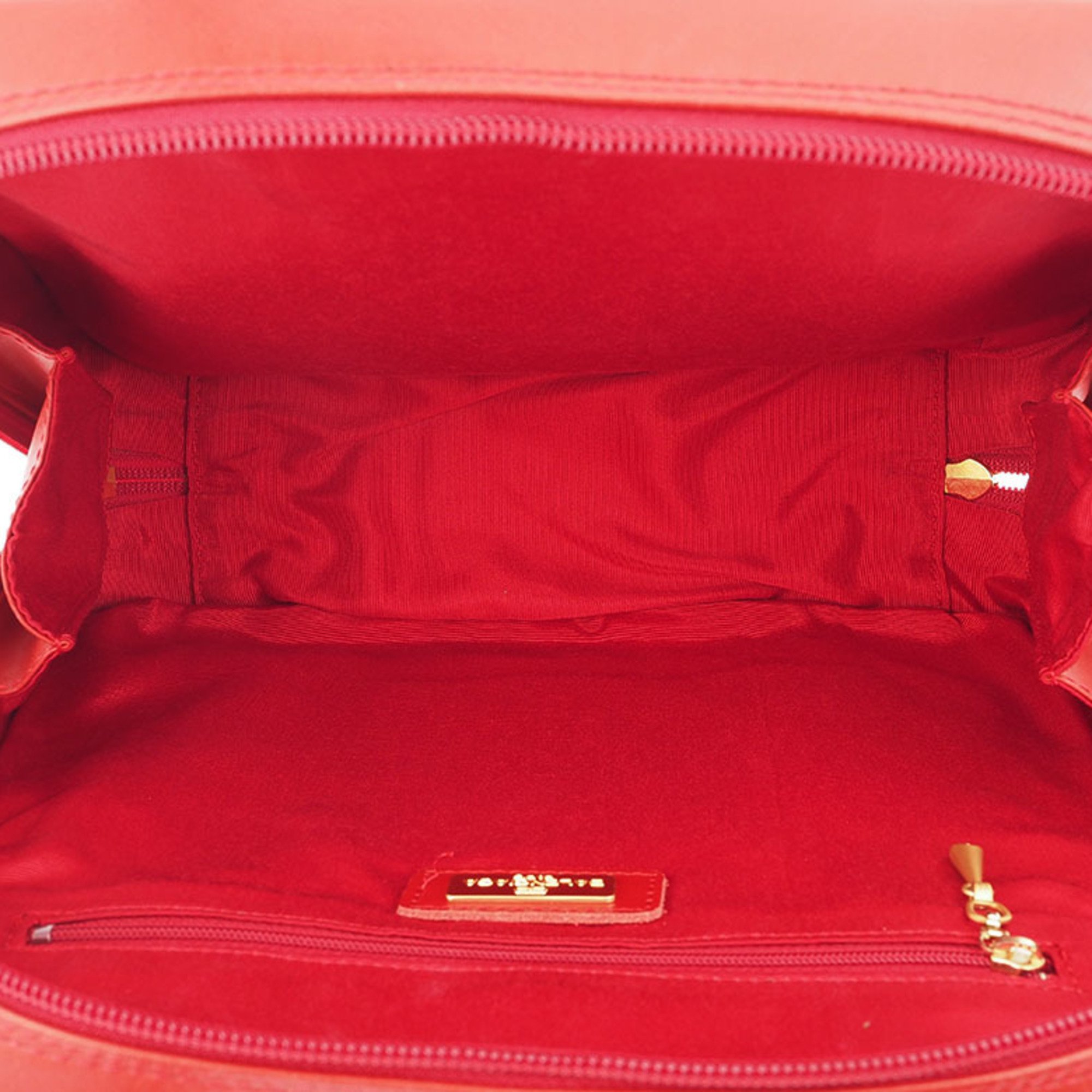 Balenciaga Hand Bag Red Women's Leather A5 BALENCIAGA