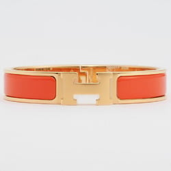 Hermes Enamel Bracelet Click H Orange Fruit Yellow Gold H700001F 8AGM Women's HERMES