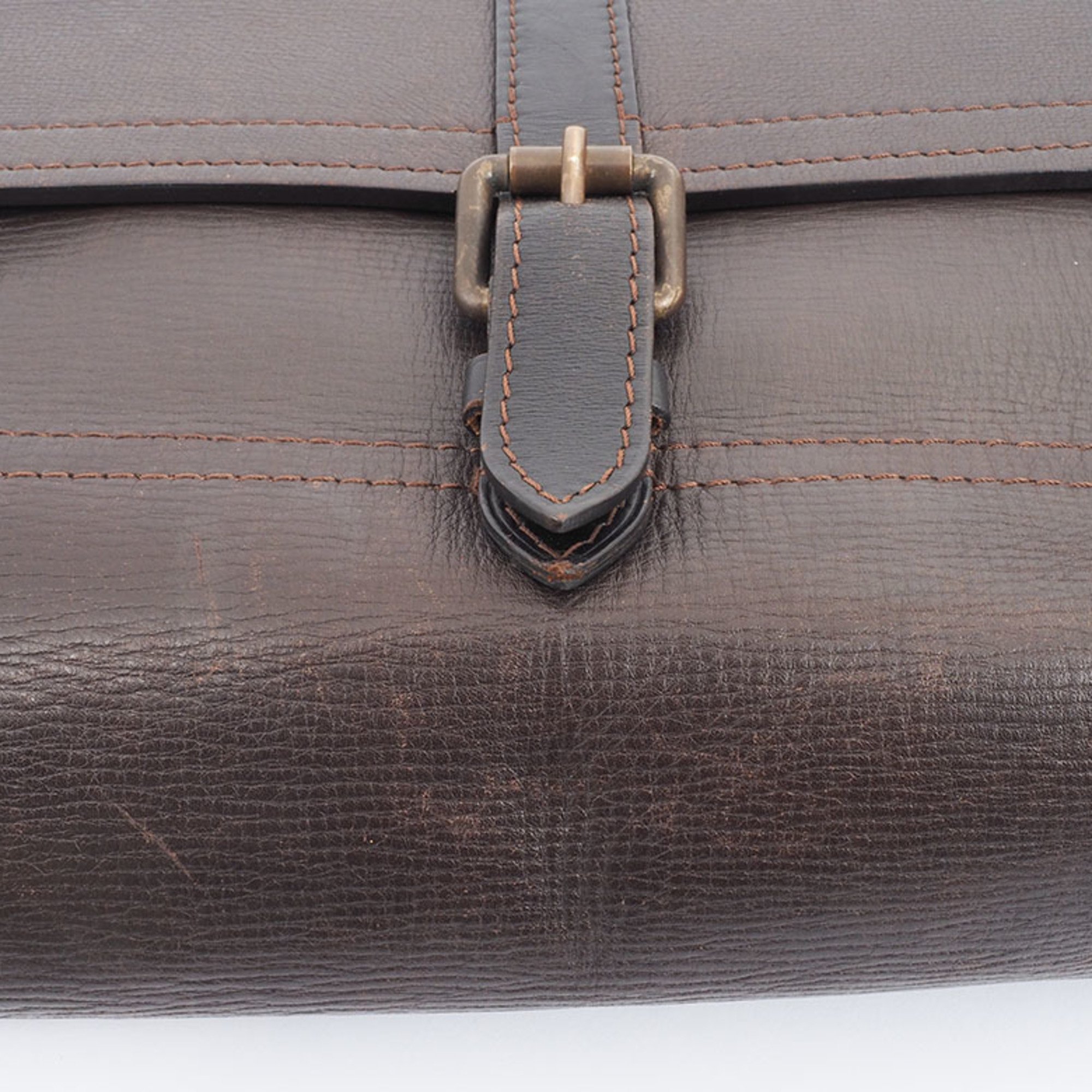 Louis Vuitton Omaha Shoulder Bag Cafe M92994 Men's Utah Leather Line LOUIS VUITTON