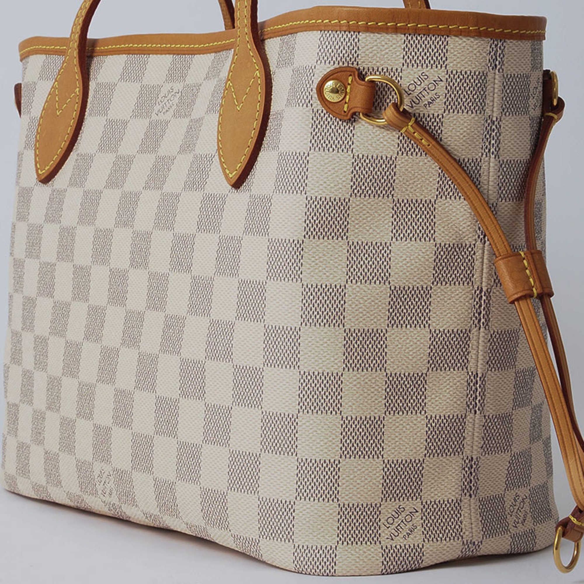 Louis Vuitton Neverfull PM Tote Bag Damier Azur N40605 Women's Canvas LOUIS VUITTON