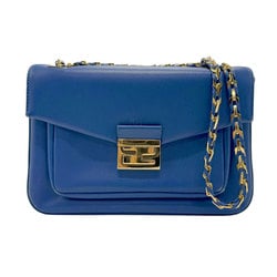 FENDI Shoulder Bag Leather Blue Women's 8BR677-P05 z2815