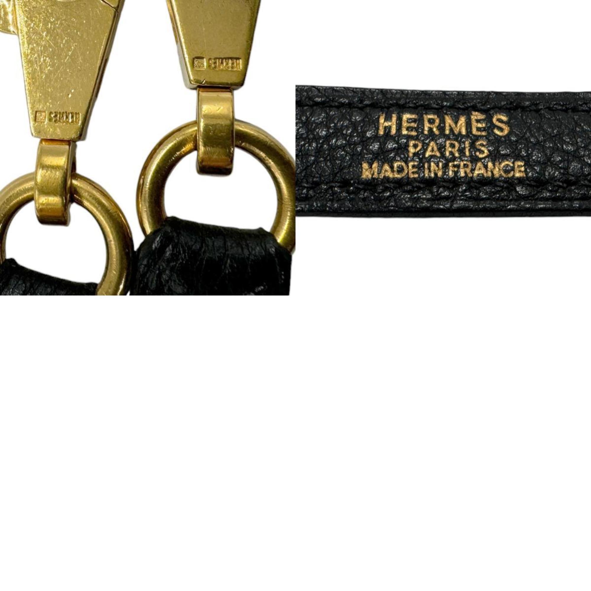 Hermes HERMES Shoulder Strap for Kelly/Bolide, Estimated Fjord, Black, Gold, Men's/Women's, z2762