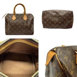 Louis Vuitton LOUIS VUITTON Handbag Monogram Speedy 25 Canvas Brown Gold Women's M41528 n0729