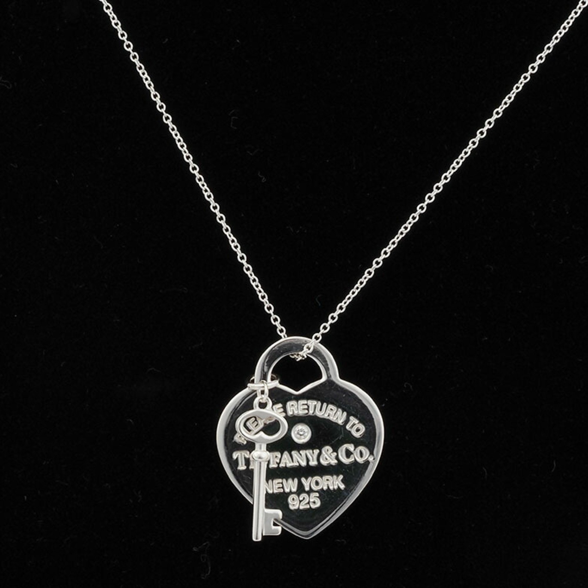 Tiffany Return to Heart Tag & Key Necklace Silver 69683940 Women's TIFFANY&Co.