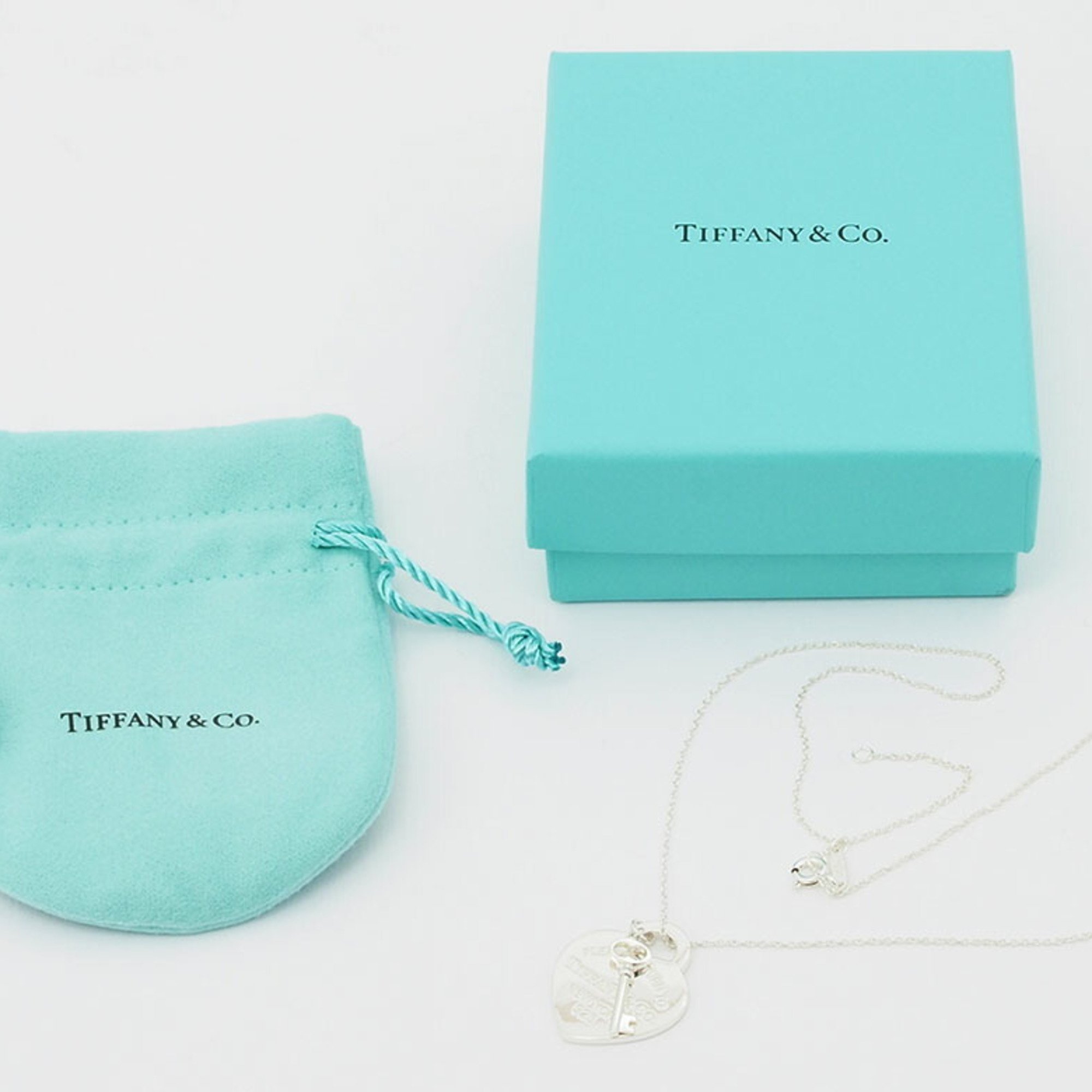 Tiffany Return to Heart Tag & Key Necklace Silver 69683940 Women's TIFFANY&Co.