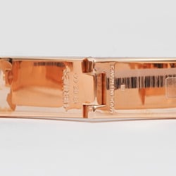 Hermes Enamel Bracelet Click H GM Bangle White Pink Gold H700001FO31GM Women's HERMES