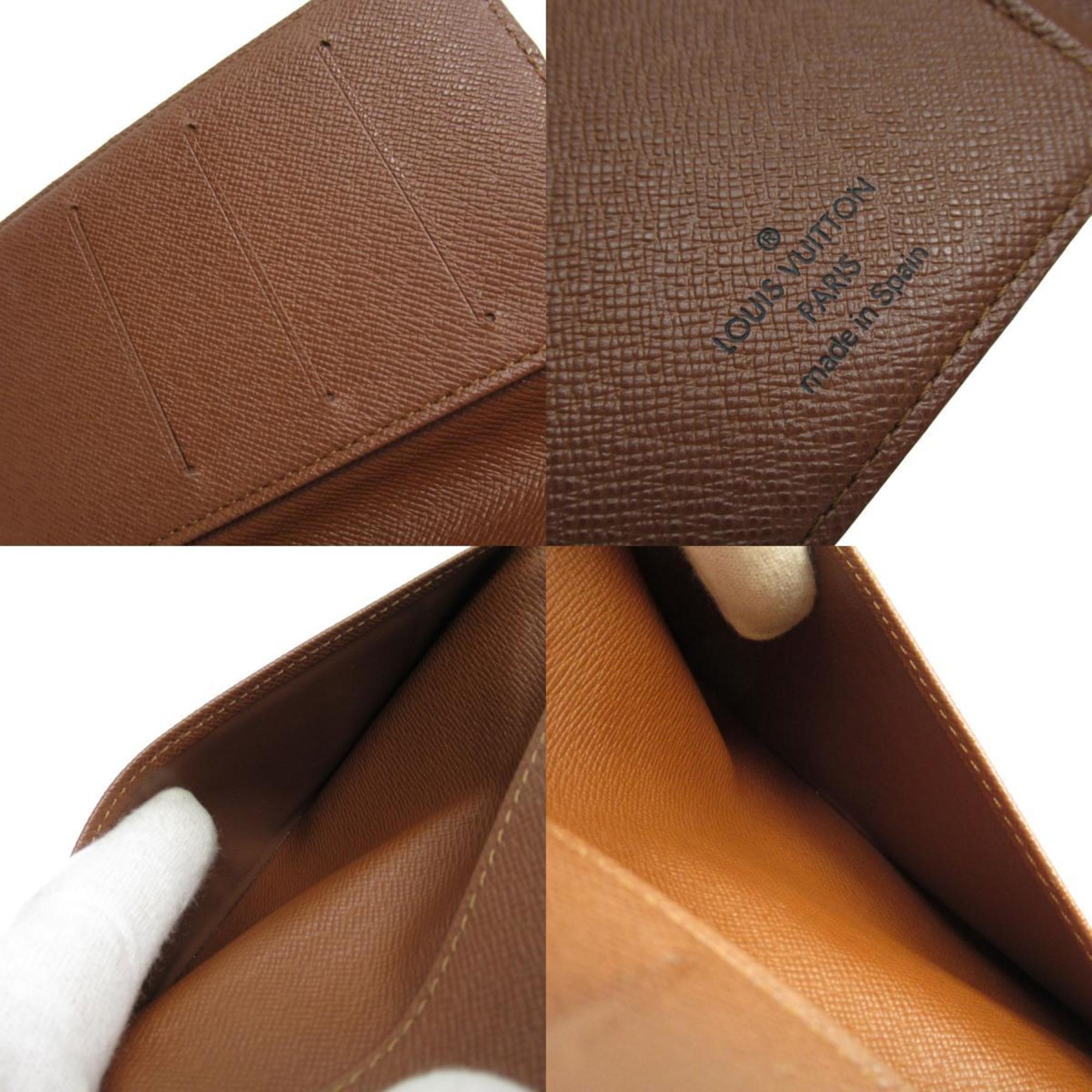 Louis Vuitton LOUIS VUITTON Notebook Cover Monogram Canvas Brown Men's Women's w0832j