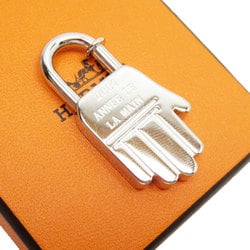 Hermes HERMES Padlock Charm 2002 ANNEE DE LA MAIN Metal Silver Women's w0824j