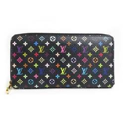 Louis Vuitton LOUIS VUITTON Round Long Wallet Monogram Multicolor Zippy Black Women's M60243 e59561a