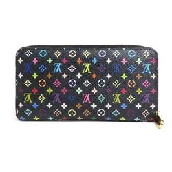 Louis Vuitton LOUIS VUITTON Round Long Wallet Monogram Multicolor Zippy Black Women's M60243 e59561a