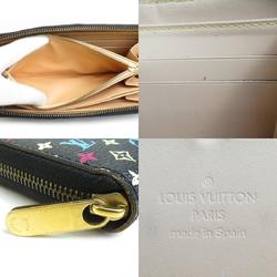 Louis Vuitton LOUIS VUITTON Round Long Wallet Monogram Multicolor Zippy Black Women's M60243 e59561a