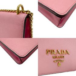 PRADA Shoulder Bag Leather Pink Women's 1BD133 z2819