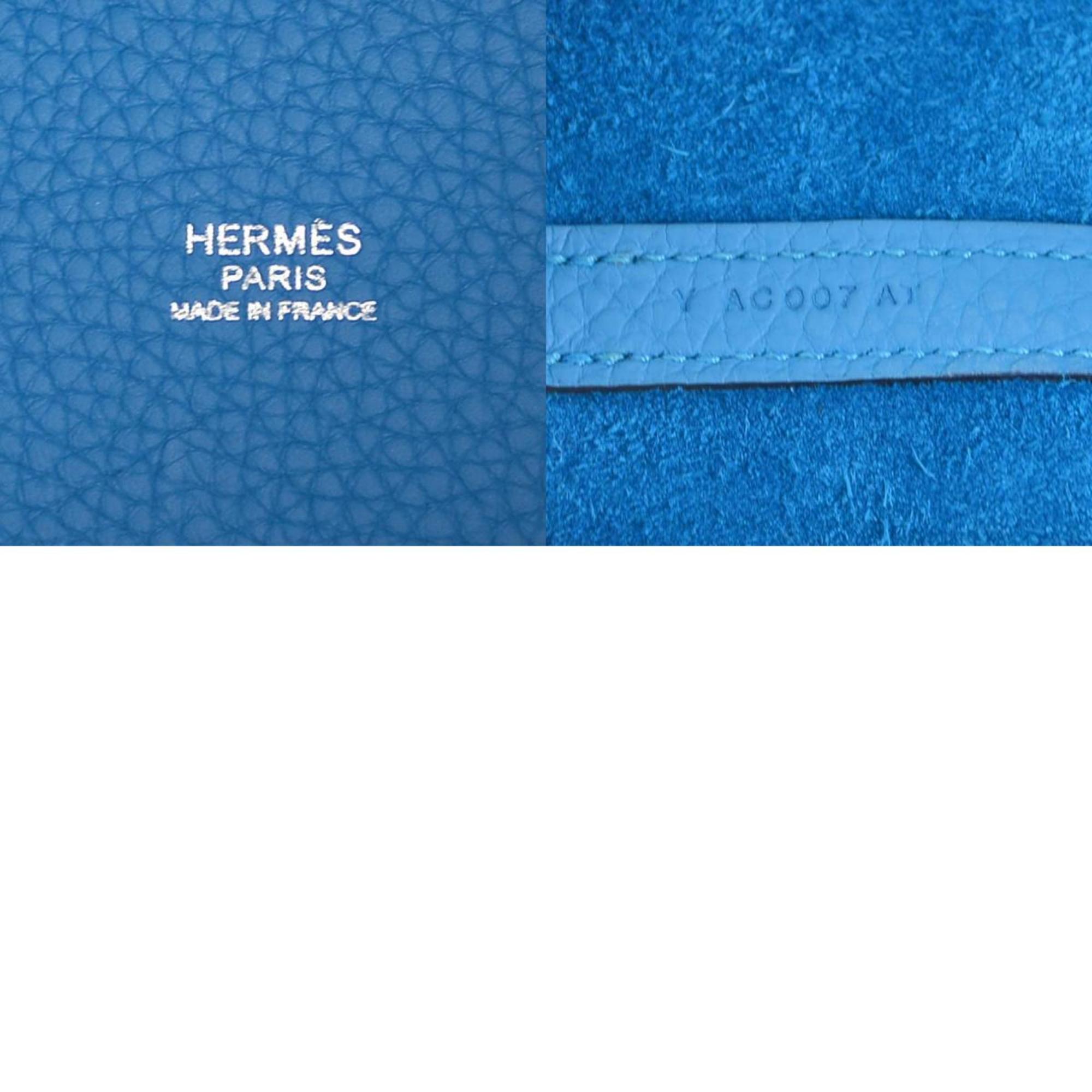 Hermes HERMES Handbag Picotin Lock PM Taurillon Clemence Blue Frida Women's a0520