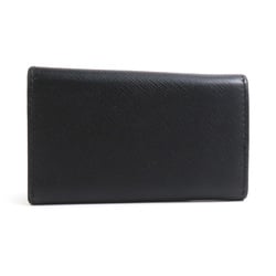 PRADA Key Case Leather Black Women's a0526