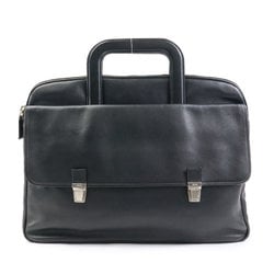 PRADA handbag bag leather black men a0514