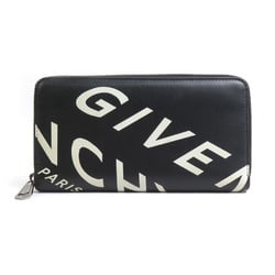 Givenchy round long wallet leather black men's women's a0524