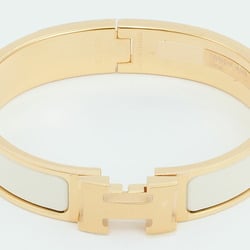 Hermes Enamel Bracelet Click H PM Bangle Crème Yellow Gold H700001F 85PM Women's HERMES